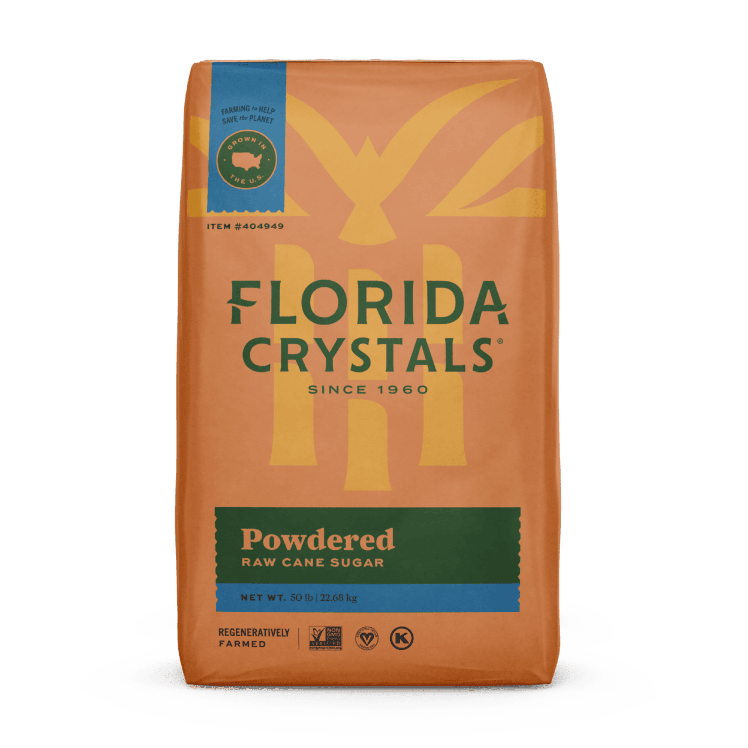 FC - Powdered Raw Cane Sugar - 50LB